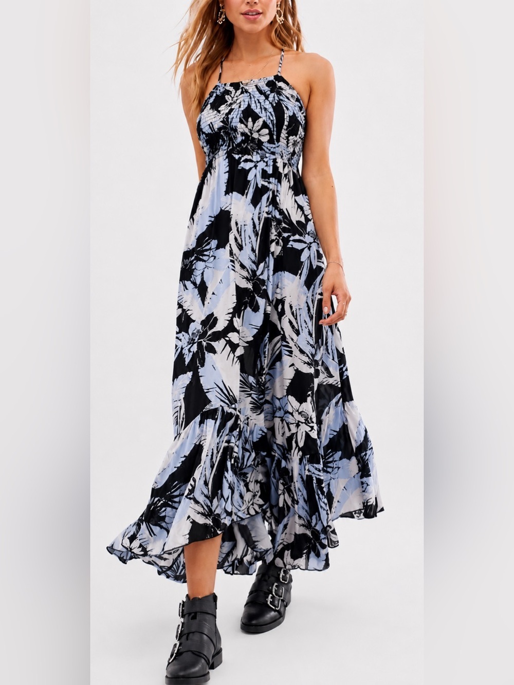 Free People Heat Wave floral maxi dress, medium